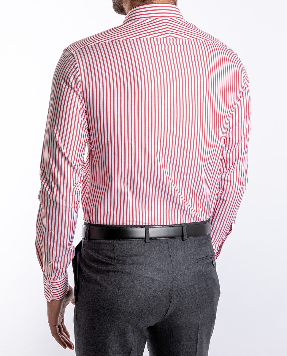 Camisa Clássica 100% Algodão em Encarnado Escuro