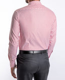 Camisa Clássica 100% Algodão em Encarnado Escuro