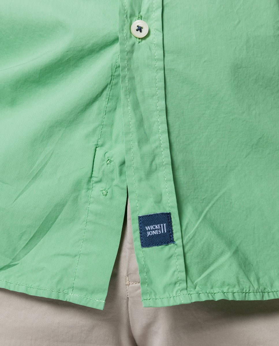 Camisa Casual 100% Algodão em Verde