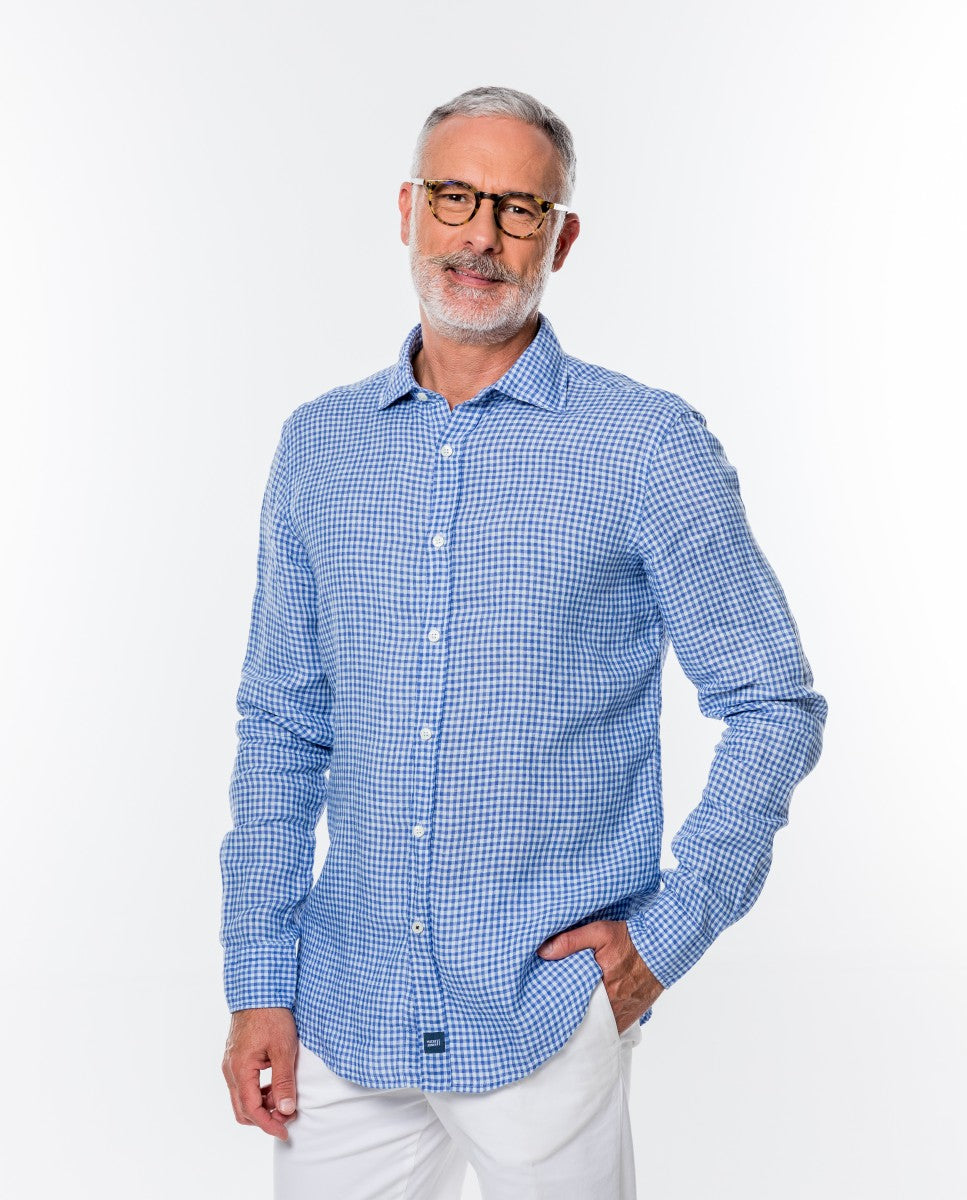 White Casual Shirt 100% Linen