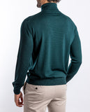 Green Turtleneck 100% Merino Wool