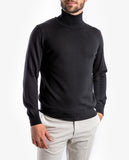 Black Turtleneck 100% Merino Wool