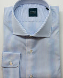 Camisa Clássica 100% Algodão em Azul Claro