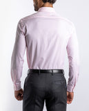 Camisa Clássica 100% Algodão em Cor-de-rosa Claro