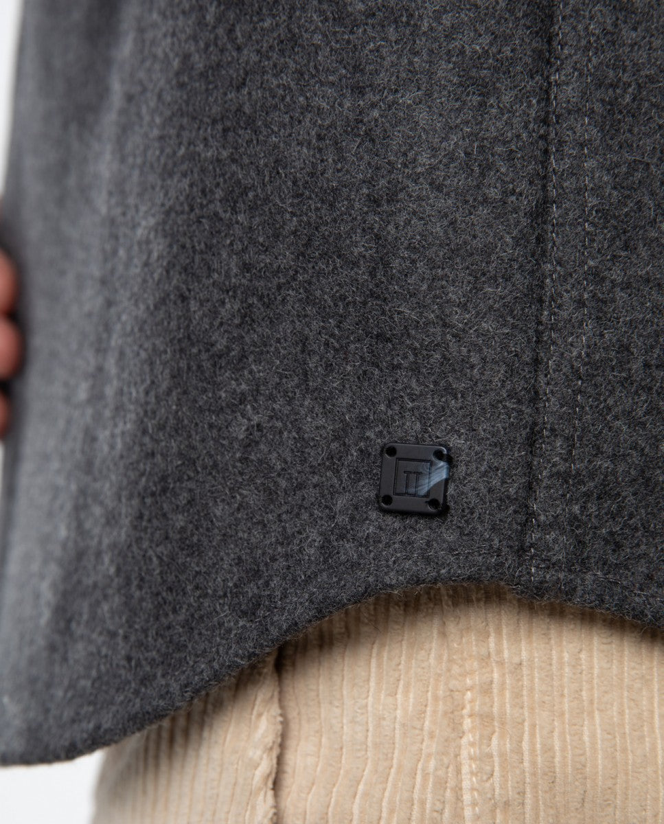 Camisa Casual em Cinzento Escuro