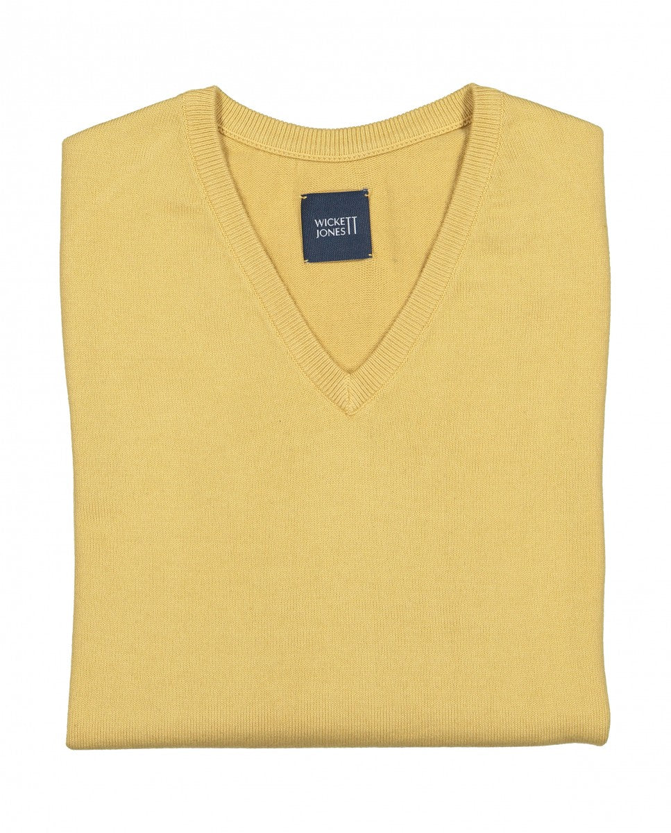 Light Yellow V Neck Sweater