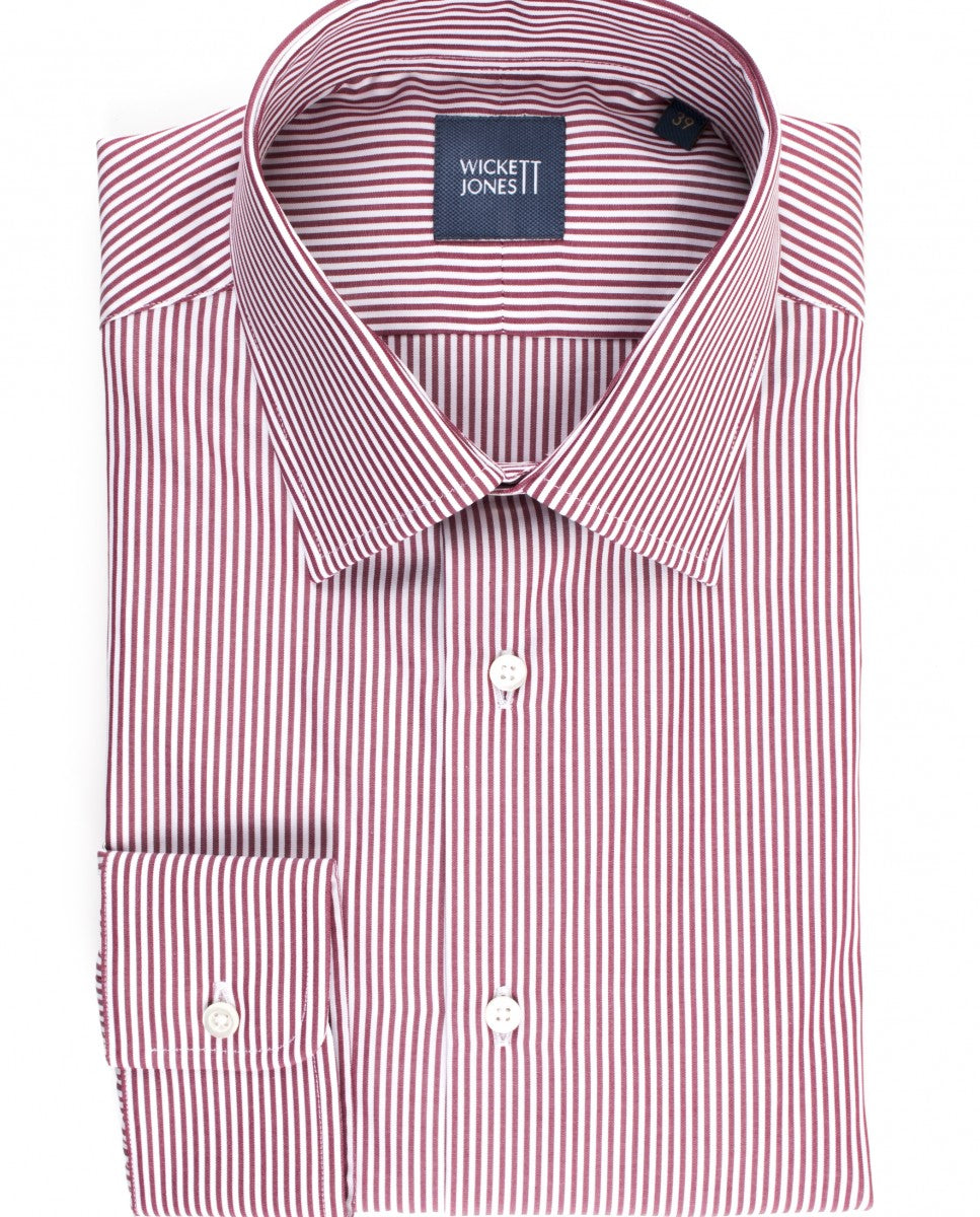 Camisa Clássica 100% Algodão em Bordeaux Escuro