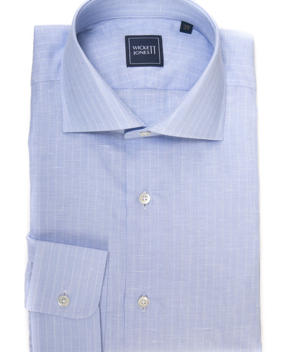 Camisa Clássica em Azul Claro