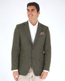 Dark Dry Green Sports Jacket 100% Wool