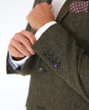 Dark Dry Green Sports Jacket 100% Wool