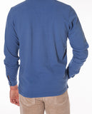Blue Long Sleeve Polo 100% Cotton