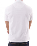 White Short Sleeve Jersey Polo 100% Cotton