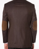 Dark Brown Sports Jacket 100% Wool