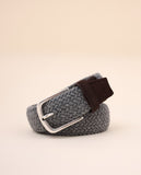 Grey Casual Belt 100% Leather