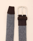 Grey Casual Belt 100% Leather
