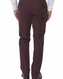 Burgundy Regular Chino Trousers