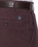 Burgundy Regular Chino Trousers