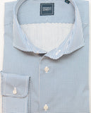Camisa Clássica 100% Algodão em Azul Escuro