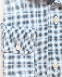Camisa Clássica 100% Algodão em Azul Escuro