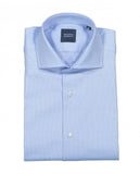 Camisa Clássica 100% Algodão em Azul Claro