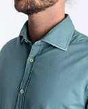 Camisa Casual 100% Algodão em Verde