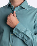 Camisa Casual 100% Algodão em Verde