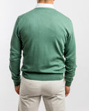 Camisola Decote em V 100% Algodão em Verde