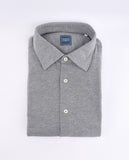 Camisa Casual 100% Algodão em Cinzento
