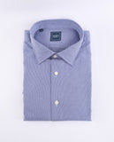 Camisa Casual 100% Algodão em Azul Claro