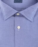 Camisa Casual 100% Algodão em Azul Claro
