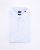 Camisa Casual 100% Algodão em Azul Claro