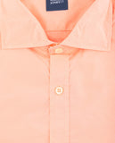 Camisa Casual 100% Algodão em Cor de Laranja Claro