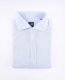 Camisa Casual 100% Algodão em Azul Claro