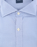 Camisa Casual 100% Algodão em Azul