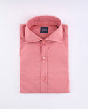 Camisa Casual 100% Algodão em Encarnado Claro