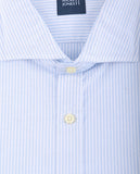 Camisa Casual 100% Algodão em Azul Claro
