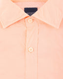 Camisa Casual 100% Algodão em Cor de Laranja Claro