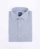Camisa Casual 100% Algodão em Azul Escuro