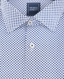 Camisa Casual 100% Algodão em Azul Escuro