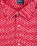 Camisa Casual 100% Algodão em Encarnado