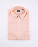 Camisa Casual 100% Algodão em Cor-de-rosa Claro