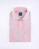 Camisa Clássica 100% Algodão em Encarnado Escuro