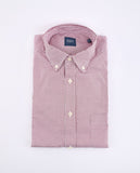 Camisa Casual 100% Algodão em Encarnado Escuro