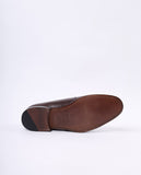 Dark Brown Monk Strap Shoes 100% Leather