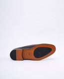 Dark Brown Monk Strap Shoes 100% Leather