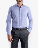 Camisa Clássica 100% Algodão em Azul Escuro