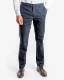 Calças Chinos Soft Slim em Azul Escuro