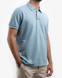 Light Blue Short Sleeve Polo 100% Cotton