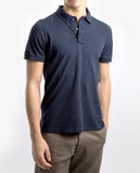 Dark Blue Short Sleeve Polo 100% Cotton
