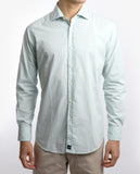 Camisa Casual 100% Algodão em Verde Claro